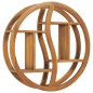 vidaXL Wandregal Yin und Yang 60x15x60 cm Teak Massivholz vidaXL Wandregal Yin und Yang 60x15x60 cm Teak Massivholz