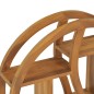 vidaXL Wandregal Yin und Yang 60x15x60 cm Teak Massivholz vidaXL Wandregal Yin und Yang 60x15x60 cm Teak Massivholz