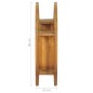vidaXL Wandregal Yin und Yang 60x15x60 cm Teak Massivholz vidaXL Wandregal Yin und Yang 60x15x60 cm Teak Massivholz