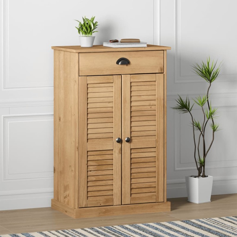 vidaXL Schuhschrank VIGO 60x35x96 cm Massivholz Kiefer vidaXL Schuhschrank VIGO 60x35x96 cm Massivholz Kiefer