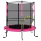 vidaXL Trampolin mit Sicherheitsnetz Rund 140x160 cm Rosa vidaXL Trampolin mit Sicherheitsnetz Rund 140x160 cm Rosa