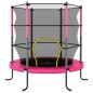vidaXL Trampolin mit Sicherheitsnetz Rund 140x160 cm Rosa vidaXL Trampolin mit Sicherheitsnetz Rund 140x160 cm Rosa