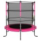 vidaXL Trampolin mit Sicherheitsnetz Rund 140x160 cm Rosa vidaXL Trampolin mit Sicherheitsnetz Rund 140x160 cm Rosa