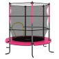 vidaXL Trampolin mit Sicherheitsnetz Rund 140x160 cm Rosa vidaXL Trampolin mit Sicherheitsnetz Rund 140x160 cm Rosa