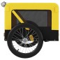 vidaXL Fahrradanhänger Hunde Gelb und Schwarz Oxford-Gewebe & Eisen vidaXL Fahrradanhänger Hunde Gelb und Schwarz Oxford-Gewebe & Eisen