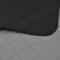 vidaXL Zweiseitige Tagesdecke Gesteppt Schwarz/Grau 220x240 cm vidaXL Zweiseitige Tagesdecke Gesteppt Schwarz/Grau 220x240 cm