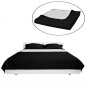 vidaXL Zweiseitige Tagesdecke Gesteppt Schwarz/Weiß 170x210 cm vidaXL Zweiseitige Tagesdecke Gesteppt Schwarz/Weiß 170x210 cm