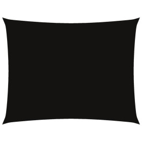 vidaXL Sonnensegel Oxford-Gewebe Rechteckig 5x6 m Schwarz