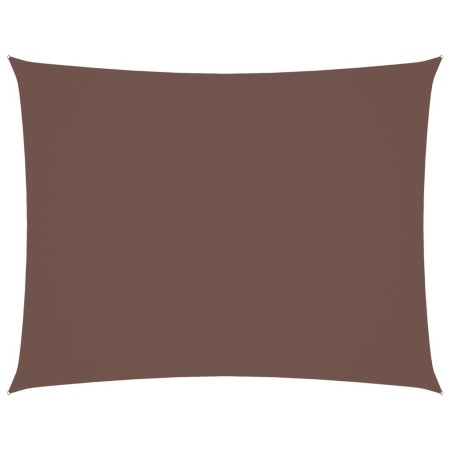 vidaXL Sonnensegel Oxford-Gewebe Rechteckig 5x6 m Braun
