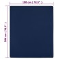 vidaXL Spannbettlaken 2 Stk. Jersey Marineblau 180x200 cm Baumwolle vidaXL Spannbettlaken 2 Stk. Jersey Marineblau 180x200 cm Baumwolle