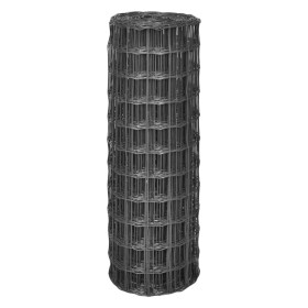vidaXL Eurozaun Stahl 25 x 1,2 m Grau