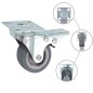 vidaXL Lenkrollen mit Doppelbremsen 4 Stk. 50 mm vidaXL Lenkrollen mit Doppelbremsen 4 Stk. 50 mm