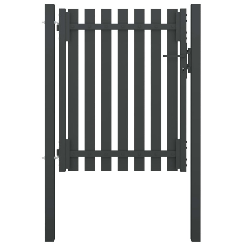 vidaXL Gartentor Stahl 1x1,5 m Anthrazit vidaXL Gartentor Stahl 1x1,5 m Anthrazit