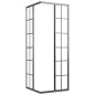 vidaXL Duschkabine Matt ESG 80x80x180 cm Schwarz vidaXL Duschkabine Matt ESG 80x80x180 cm Schwarz