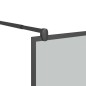 vidaXL Duschwand für Walk-In Dusche 80x195 cm Dunkel ESG Glas Schwarz vidaXL Duschwand für Walk-In Dusche 80x195 cm Dunkel ESG Glas Schwarz