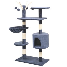 vidaXL Katzen-Kratzbaum 125 cm Dunkelblau