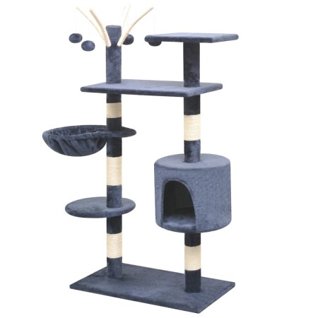 vidaXL Katzen-Kratzbaum 125 cm Dunkelblau