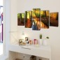 Bilder Dekoration Set Wald 100 x 50 cm Bilder Dekoration Set Wald 100 x 50 cm