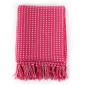 vidaXL Überwurf Baumwolle Kariert 220x250 cm Rosa vidaXL Überwurf Baumwolle Kariert 220x250 cm Rosa
