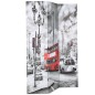 vidaXL Raumteiler klappbar 120 x 170 cm London Bus Schwarz-Weiß vidaXL Raumteiler klappbar 120 x 170 cm London Bus Schwarz-Weiß