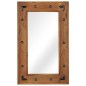 vidaXL Spiegel Akazienholz Massiv 50x80 cm vidaXL Spiegel Akazienholz Massiv 50x80 cm