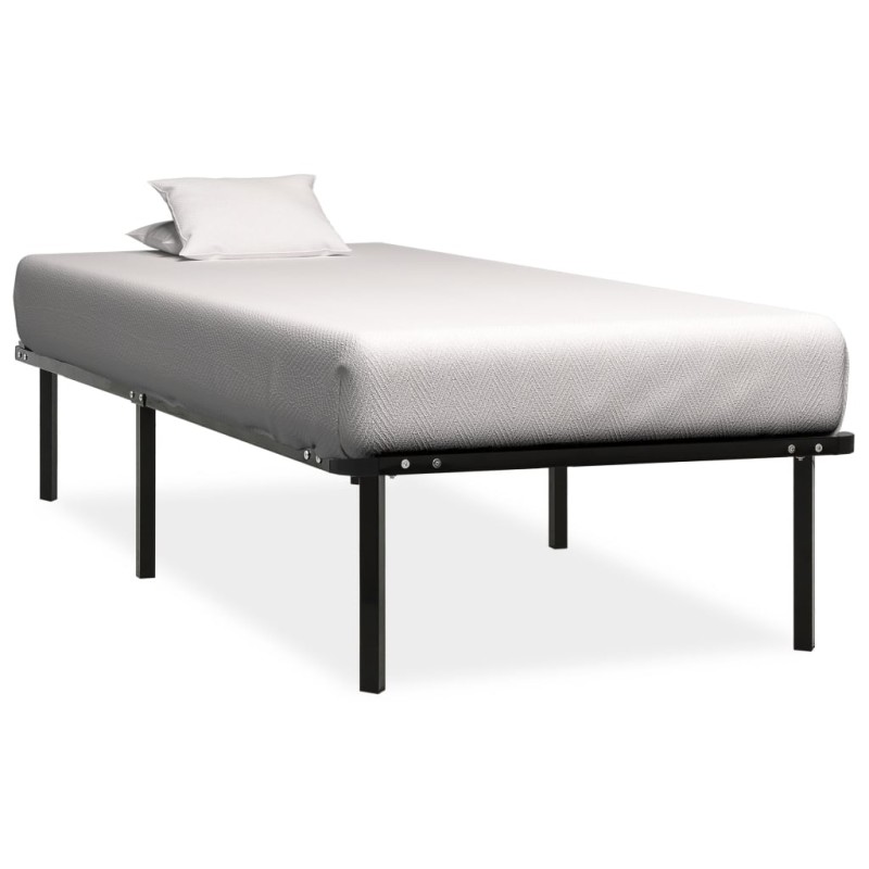 vidaXL Bettgestell Schwarz Metall 100 × 200 cm vidaXL Bettgestell Schwarz Metall 100 × 200 cm