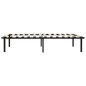 vidaXL Bettgestell Schwarz Metall 100 × 200 cm vidaXL Bettgestell Schwarz Metall 100 × 200 cm