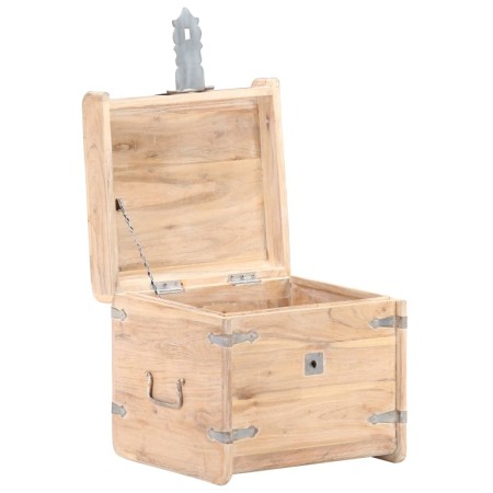 vidaXL Truhe 40x40x40 cm Akazie Massivholz
