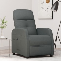Relaxsessel Elektrisch Dunkelgrau Stoff