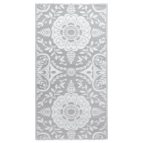 vidaXL Outdoor-Teppich Hellgrau 80x150 cm PP