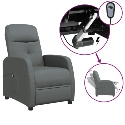 Relaxsessel Elektrisch Dunkelgrau Stoff