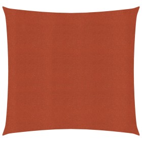 vidaXL Sonnensegel 160 g/m² Terrakottarot 3x3 m HDPE