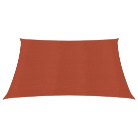 vidaXL Sonnensegel 160 g/m² Terrakottarot 3x3 m HDPE