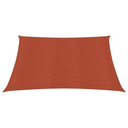 vidaXL Sonnensegel 160 g/m² Terrakottarot 3x3 m HDPE