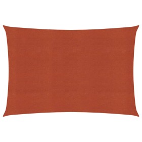 vidaXL Sonnensegel 160 g/m² Terrakottarot 5x7 m HDPE