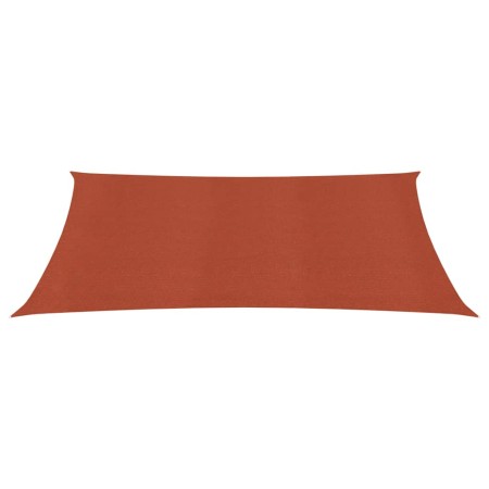 vidaXL Sonnensegel 160 g/m² Terrakottarot 5x7 m HDPE