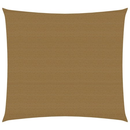 vidaXL Sonnensegel 160 g/m² Taupe 2,5x2,5 m HDPE