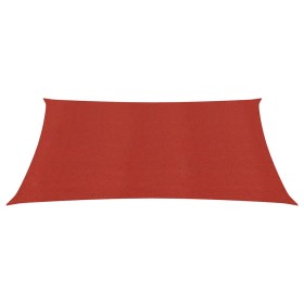 vidaXL Sonnensegel 160 g/m² Rot 3x3 m HDPE