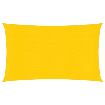 vidaXL Sonnensegel 160 g/m² Gelb 2x5 m HDPE