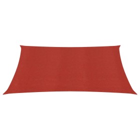 vidaXL Sonnensegel 160 g/m² Rot 4x4 m HDPE