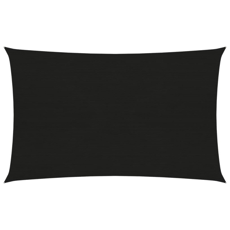 vidaXL Sonnensegel 160 g/m² Schwarz 3x5 m HDPE vidaXL Sonnensegel 160 g/m² Schwarz 3x5 m HDPE