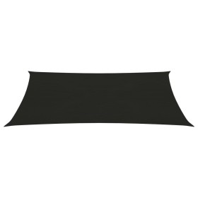 vidaXL Sonnensegel 160 g/m² Schwarz 3x5 m HDPE