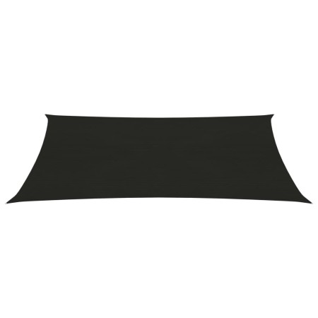 vidaXL Sonnensegel 160 g/m² Schwarz 3x5 m HDPE