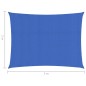 vidaXL Sonnensegel 160 g/m² Blau 2x3 m HDPE vidaXL Sonnensegel 160 g/m² Blau 2x3 m HDPE