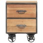 vidaXL Nachttisch 40x30x51 cm Altholz Massiv vidaXL Nachttisch 40x30x51 cm Altholz Massiv