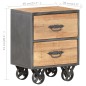 vidaXL Nachttisch 40x30x51 cm Altholz Massiv vidaXL Nachttisch 40x30x51 cm Altholz Massiv