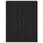 Highboard Schwarz 69,5x34x180 cm Holzwerkstoff Highboard Schwarz 69,5x34x180 cm Holzwerkstoff