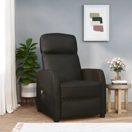 Relaxsessel Elektrisch Schwarz Kunstleder