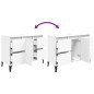 vidaXL Waschbeckenunterschrank Weiß 80x33x60 cm Holzwerkstoff vidaXL Waschbeckenunterschrank Weiß 80x33x60 cm Holzwerkstoff