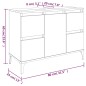 vidaXL Waschbeckenunterschrank Weiß 80x33x60 cm Holzwerkstoff vidaXL Waschbeckenunterschrank Weiß 80x33x60 cm Holzwerkstoff